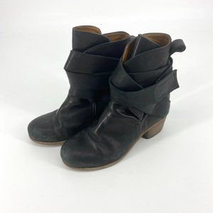 P. Monjo | Black Blur Wrap Moto Boots